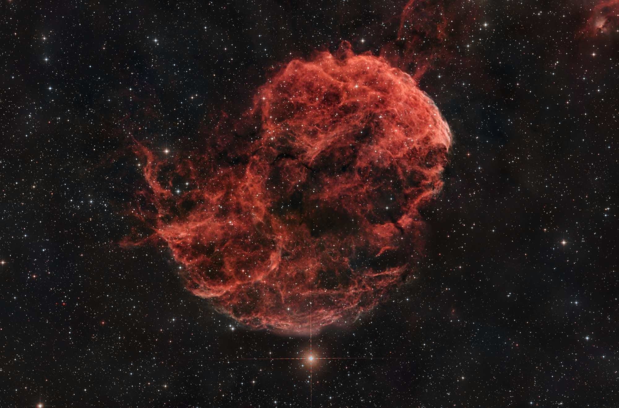 IC443 "Medúza" v souhvězdí Blíženci. Foceno 19, 20, 21 a 27.3.2025.